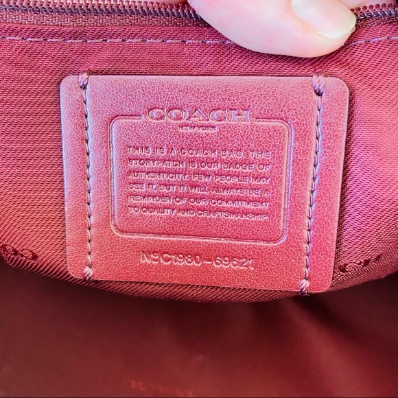 Coach Polished Pebble Lane Satchel EUC - Picture 16 of 16